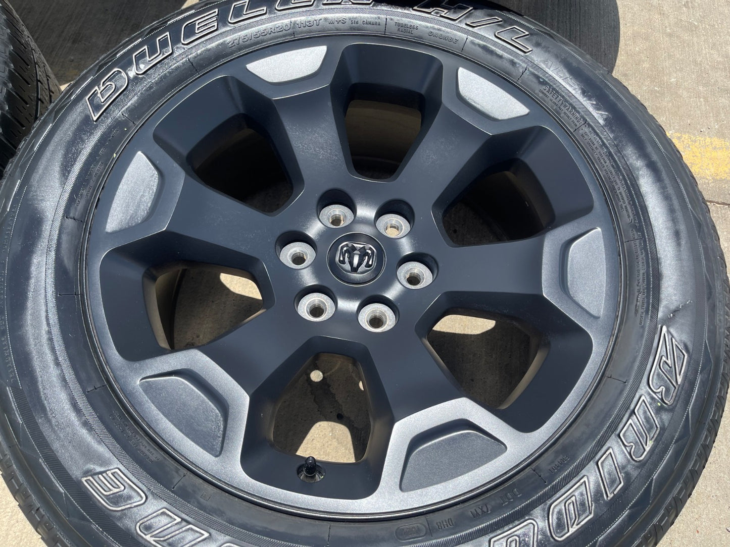 20" Dodge Ram 1500 OEM Laramie Black 2462 2680 wheels rims 2024 2025 2026 SET