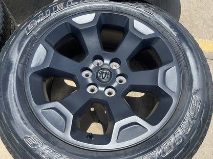 20" Dodge Ram 1500 OEM Laramie Black 2462 2680 wheels rims 2024 2025 2026 SET