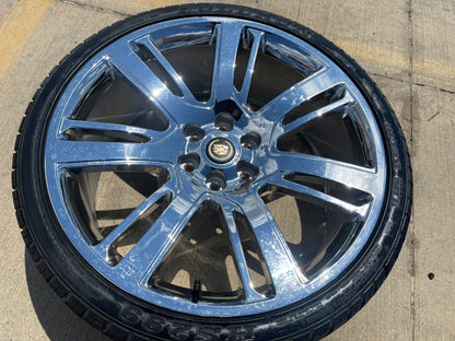 24" Cadillac Escalade Platinum OEM Replica 4738 wheel rim tire CHROME spare