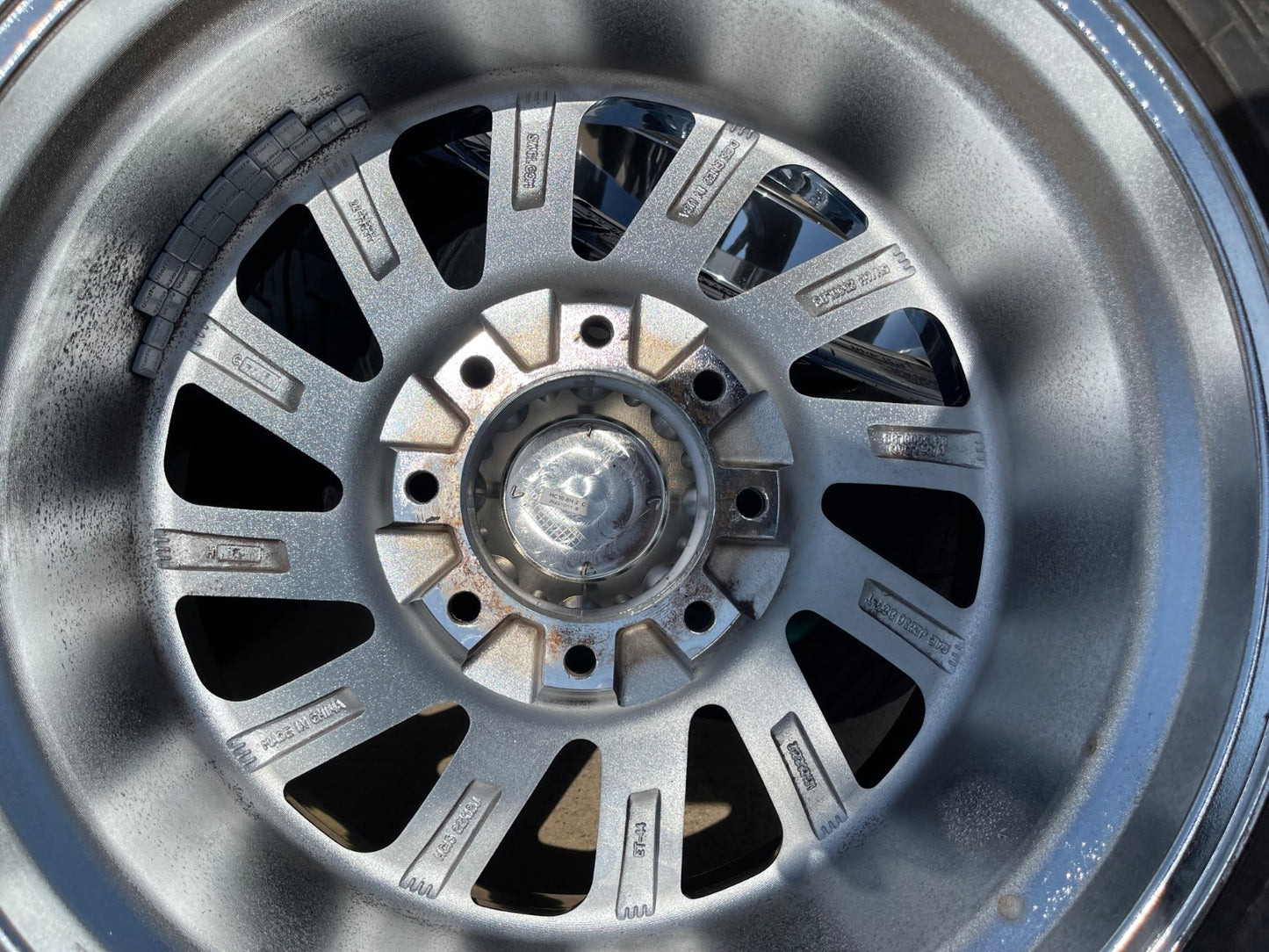 22x12 22" Hardcore HC15 Ford F-250 F-350 Chrome SET rims wheels 8x170 -44 35"