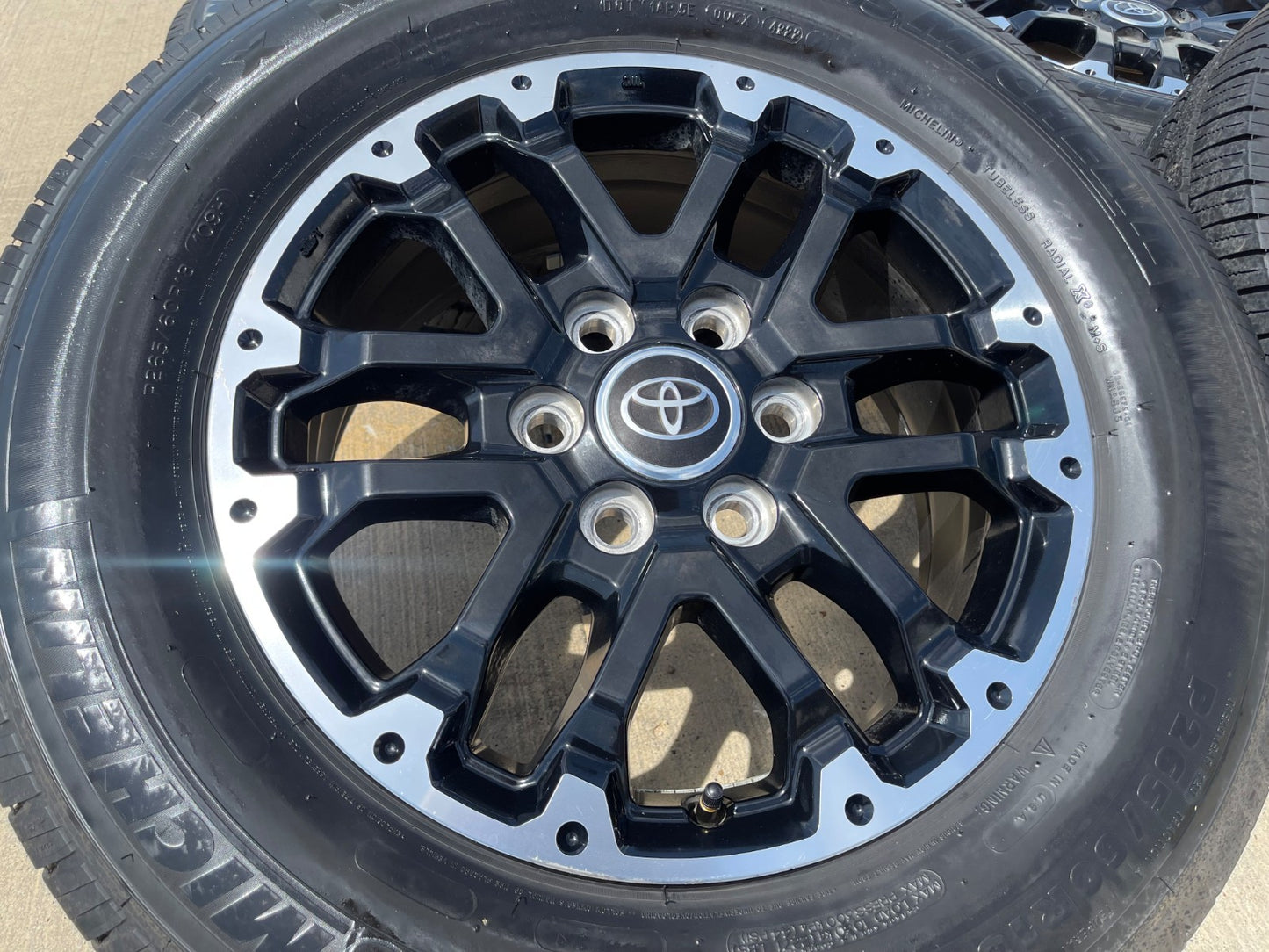18" Toyota Tundra TRD OEM black wheels rims 75273 Sequoia SET MICHELIN
