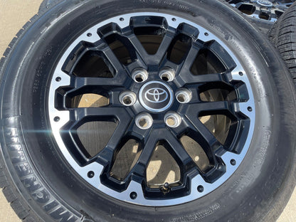 18" Toyota Tundra TRD OEM black wheels rims 75273 Sequoia SET MICHELIN