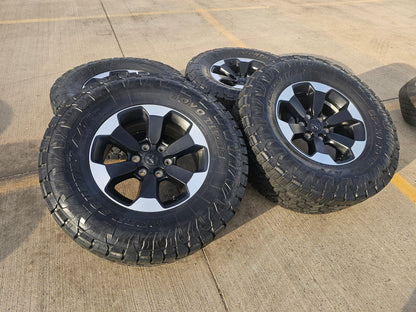 18" Dodge Ram 1500 Rebel Black OEM 2671 wheels rims TOYO A/T3 35"