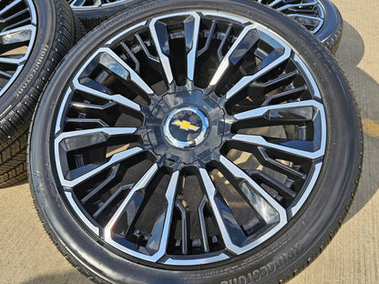 24" Chevy Tahoe Suburban Silverado OEM High Country wheels rims 2025 2026 NEW