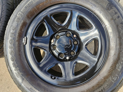 17" Chevy Tahoe PPV OEM Police Package 8111 wheels rims tires FIRESTONE