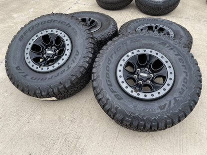 17" Ford F-150 Raptor OEM BEADLOCK rims wheels 10459 95210 BFG KO2 37" tires NEW