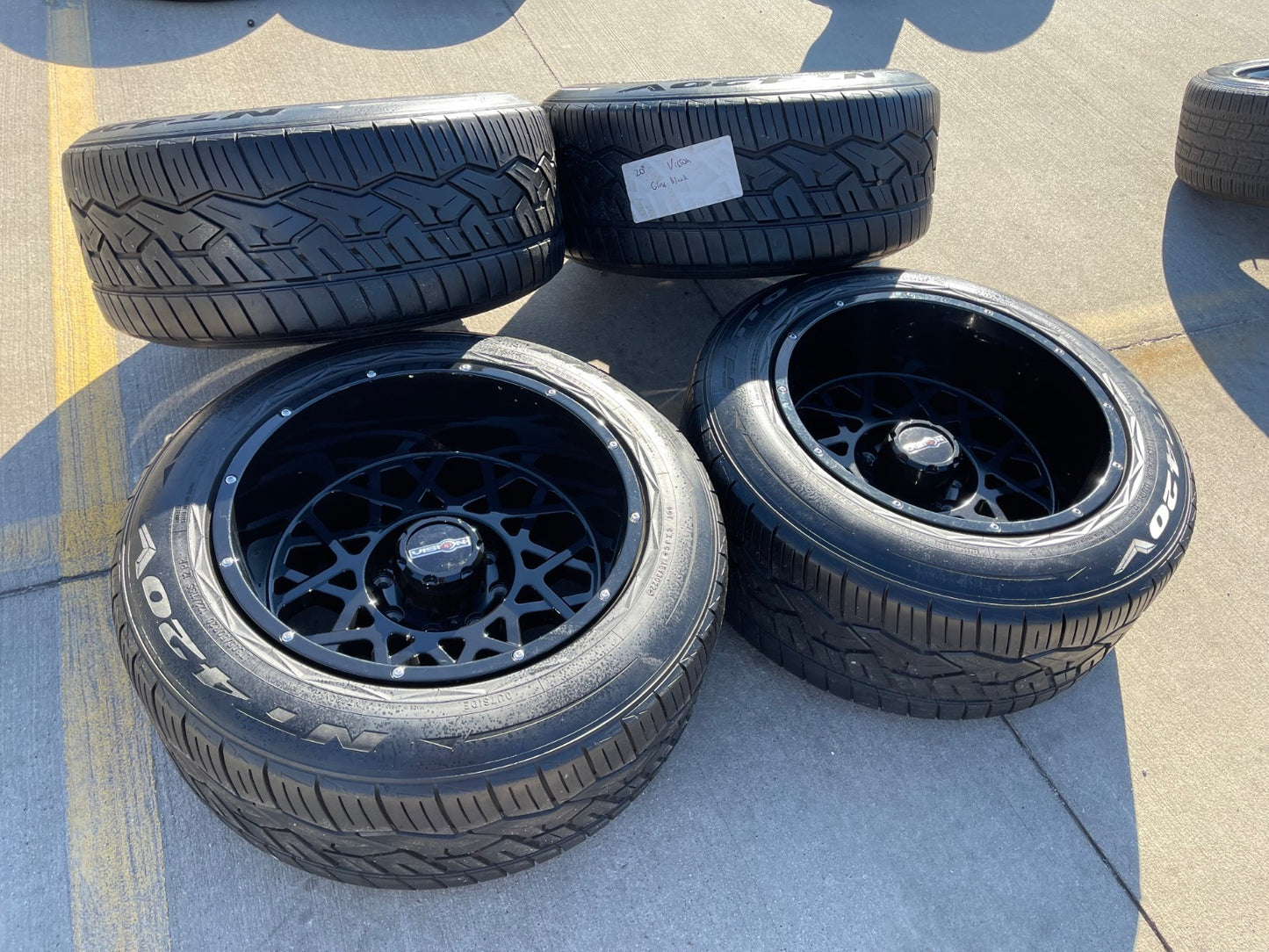 20x12 20" VISION SR599 wheels rims 8x165 8x6.5 Chevy GMC Ram 2500 3500