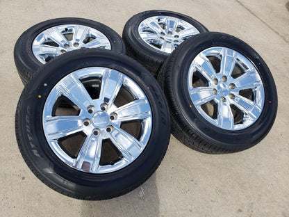 20" GMC Sierra Yukon DENALI OEM wheels rims 5752 chrome tires