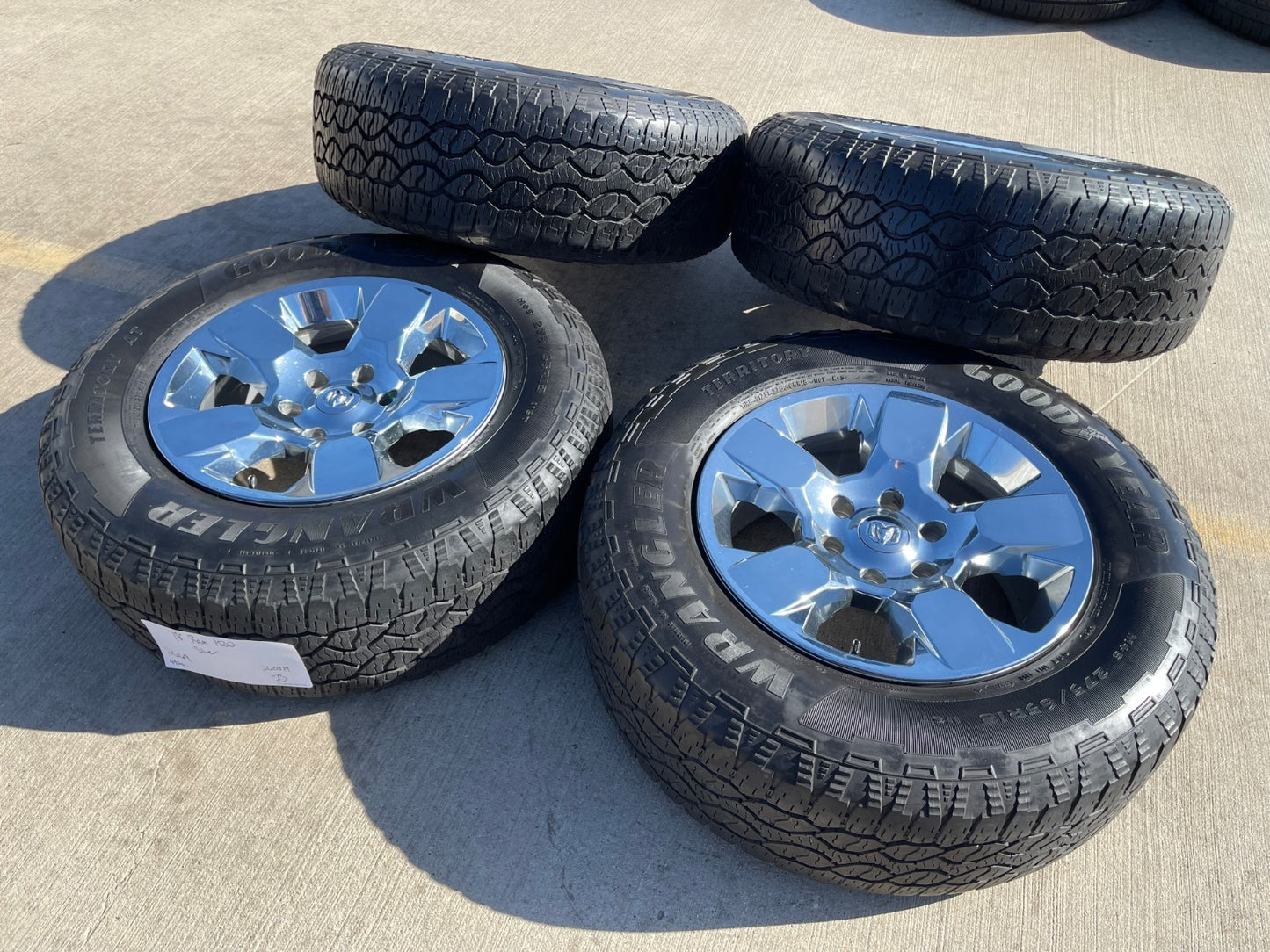 18" Ram 1500 OEM CHROME 2669 wheels rims 2021 2022 2023 2024 2025 2026 GOODYEAR