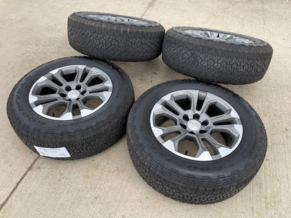 20" Chevy Tahoe Silverado OEM 14090 95417 wheels rims tires GOODYEAR A/T