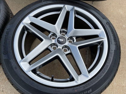 19" Ford Mustang Stealth GT OEM 10595 wheels rims 2024 2025 2026 2027 SET NEW
