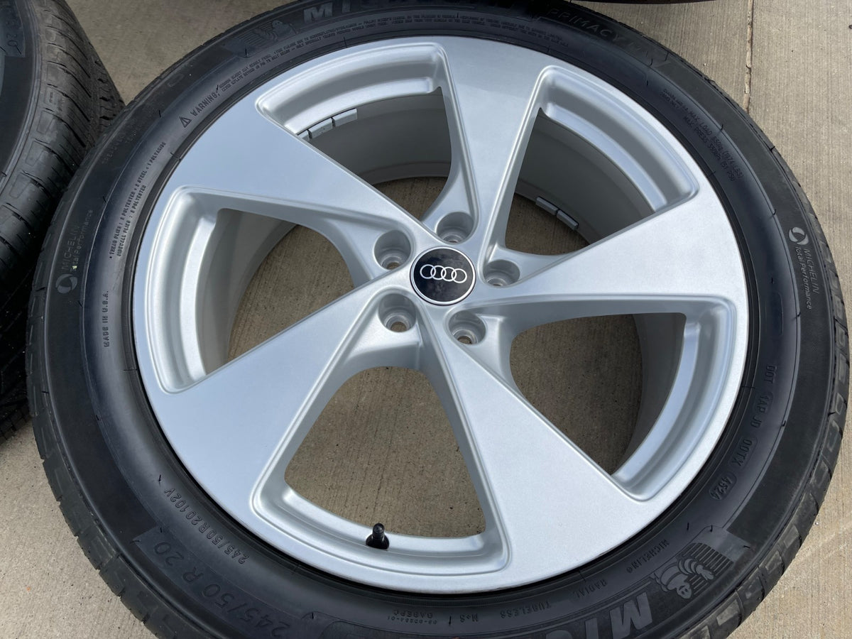 20" 20x8 Audi Q5 wheels rims OEM 94361 Q3 Q7 Q8 SQ5 SQ3 RS S SET MICHELIN NEW