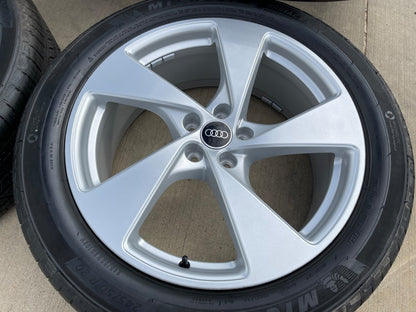 20" 20x8 Audi Q5 wheels rims OEM 94361 Q3 Q7 Q8 SQ5 SQ3 RS S SET MICHELIN NEW