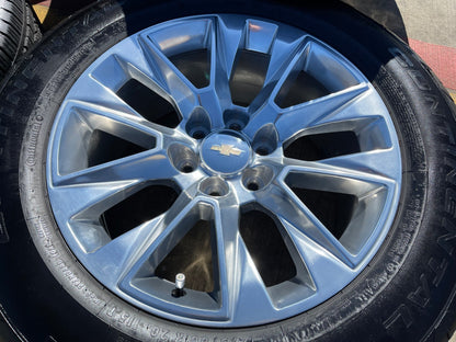 20" Chevy Tahoe Silverado LTZ 5920 OEM wheels rims Yukon 2025 2026 CONTINENTAL