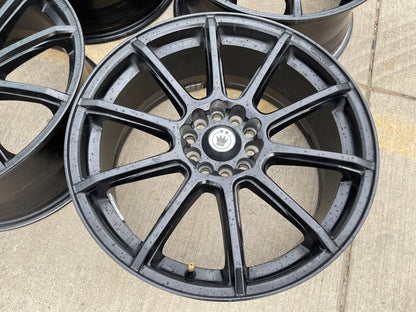 18" 18x8 Enkei Control wheels rims Toyota Camry Avalon Corolla SET 5x100 5x114.3