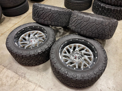 20" Fuel Triton Silverado Ford F-150 RAM Tacoma chrome wheels rims 6x139 6x135