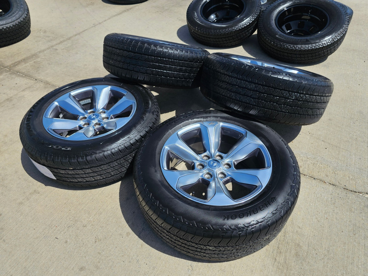 20" Dodge Ram 1500 OEM Laramie Long Horn wheels rims 2681 tires SET HANKOOK