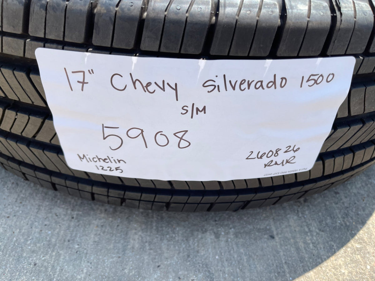 17" Chevy Silverado OEM wheels rims 5908 Colorado GMC Canyon MICHELIN SET