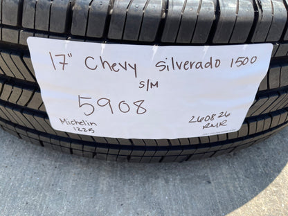17" Chevy Silverado OEM wheels rims 5908 Colorado GMC Canyon MICHELIN SET