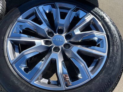 22" GMC Yukon Chevy Tahoe Escalade OEM chrome 95513 14134 wheels rims tires SET
