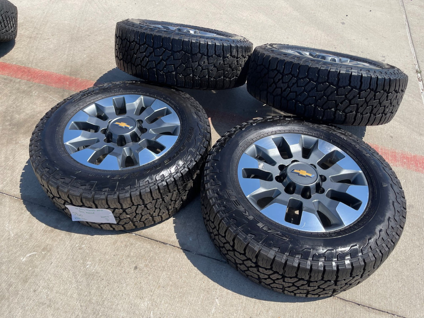 20" Chevy Silverado GMC Sierra 2500 3500 OEM 5960 5947 wheels rims FALKEN A/T3