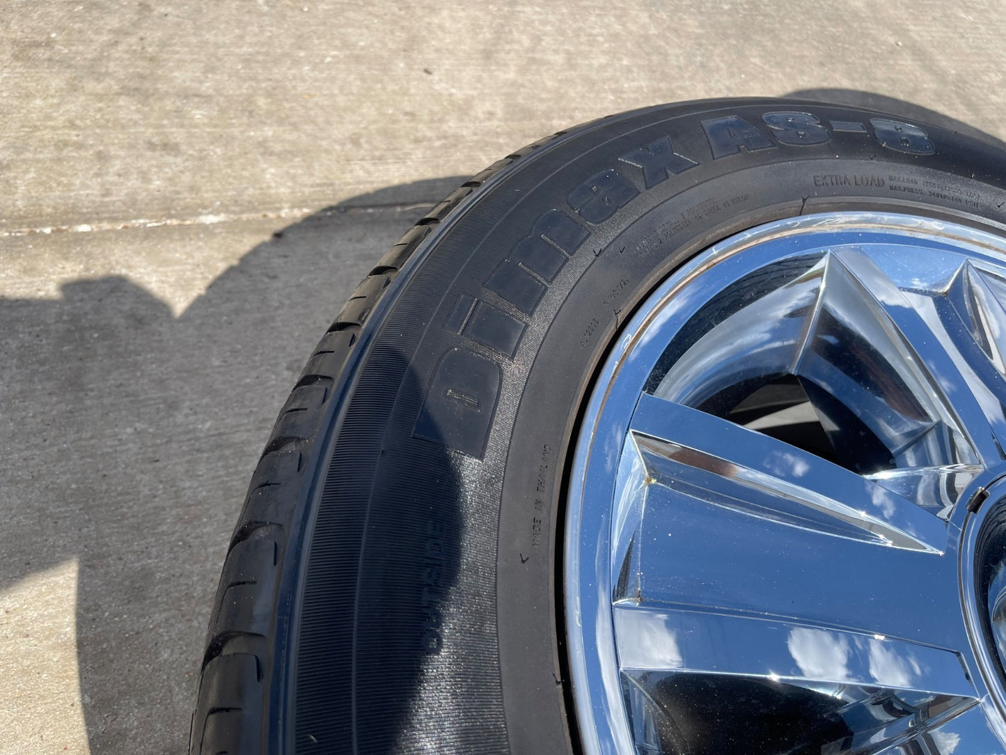 20" Chevy Silverado Tahoe Suburban chrome OEM 5416 wheels rims tires SET