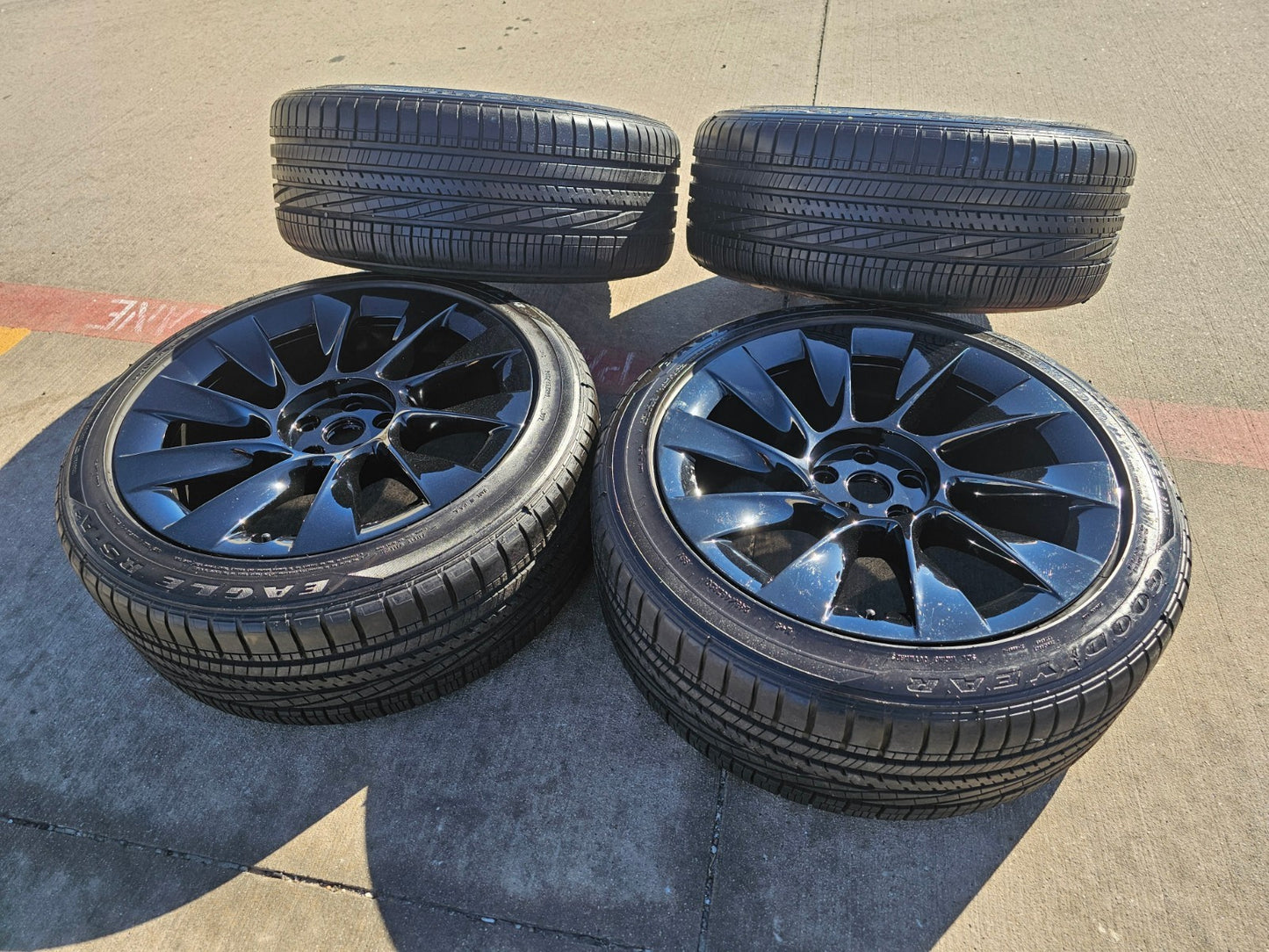 20" Tesla Model Y OEM INDUCTION wheels rims 2022 2023 2024 2025 2026 GOODYEAR