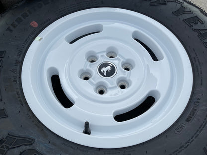 17" Ford Bronco HERITAGE Limited Edition wheels rims white 2025 2026 NEW 35"
