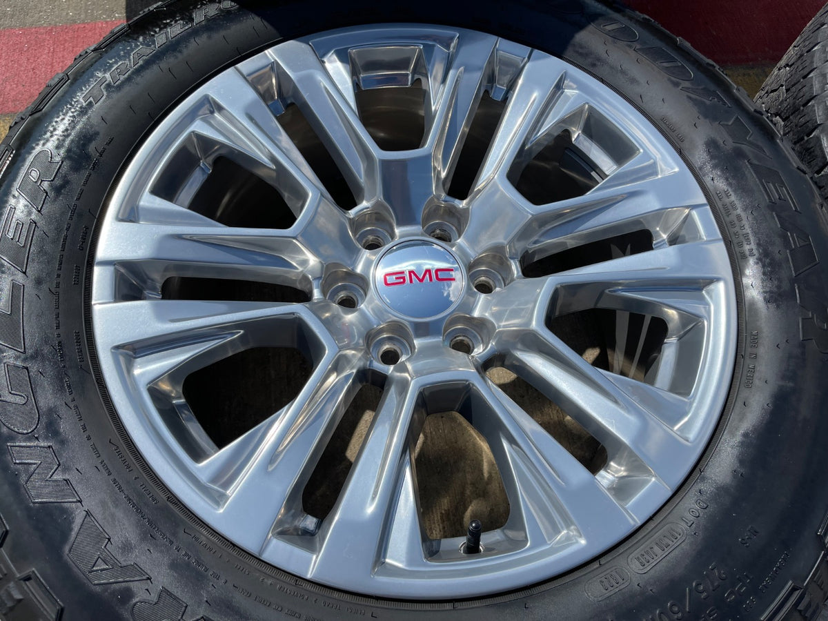 20" GMC Sierra Yukon Denali OEM 5917 wheels rims SET Chevy tires GOODYEAR