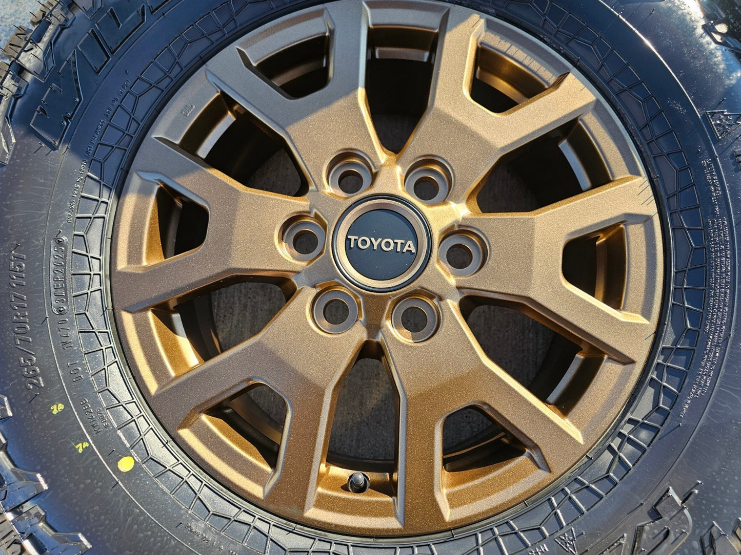 17" Toyota Tacoma 4Runner TRD OEM 94254 10637 BRONZE wheels rims 2025 2026 NEW