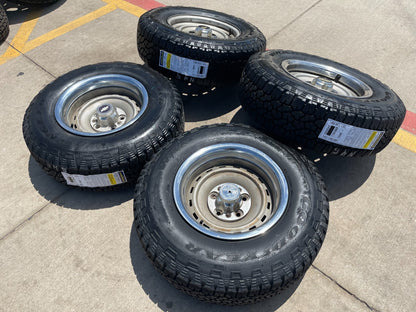 15" Chevy K1500 Blazer Old School Chevy wheels rims GMC NEW tires 5x120 5x4.75