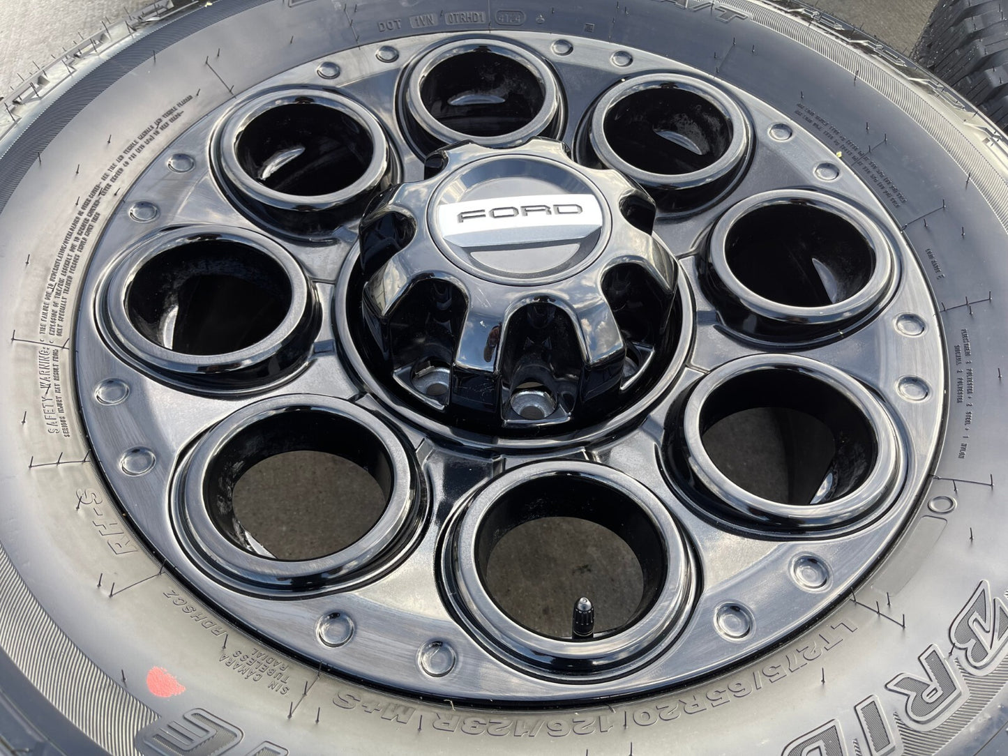 20" Ford F-250 F-350 OEM black Lariat 10299 10484 wheels rims 2024 2025 2026 NEW