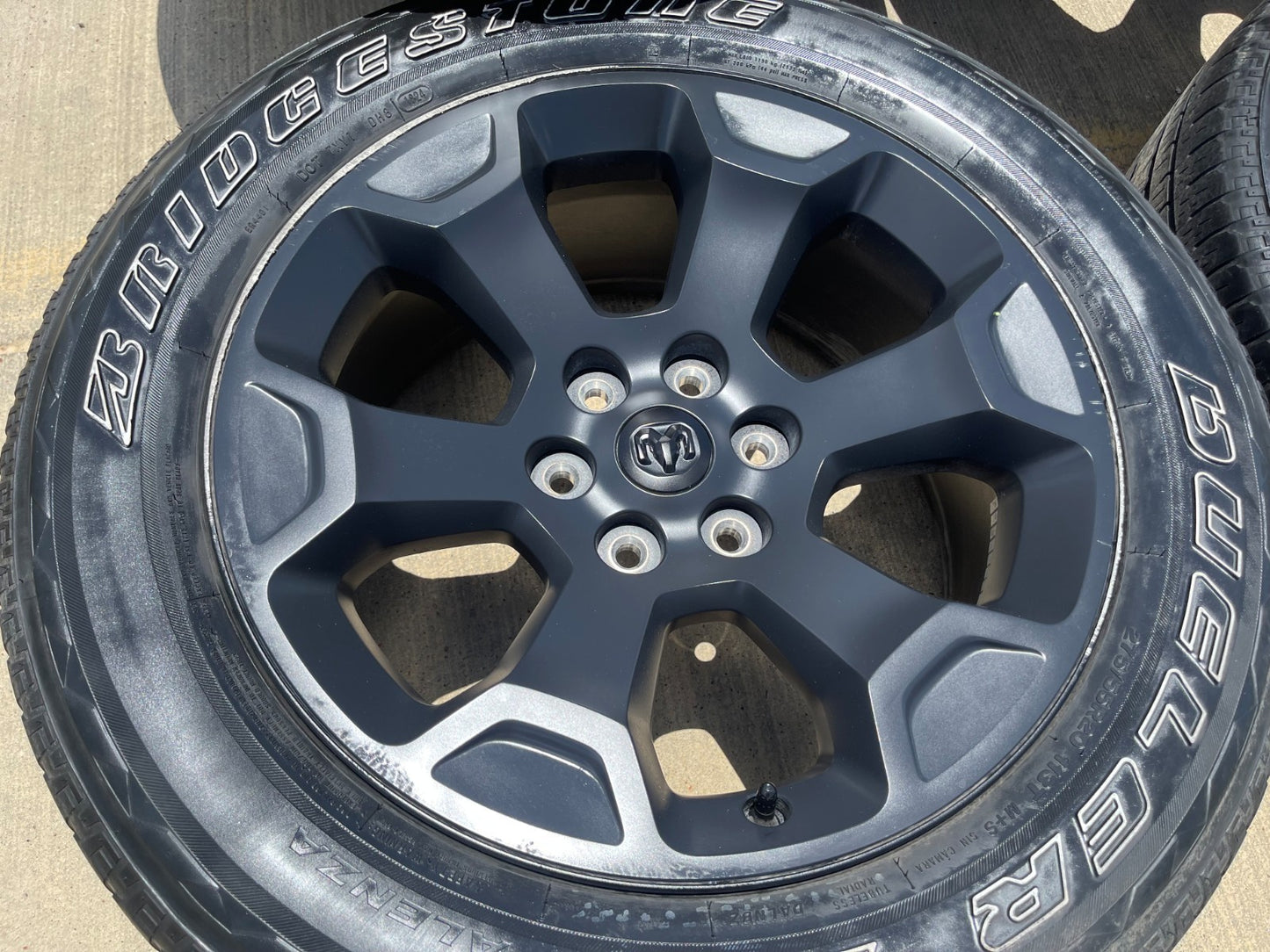 20" Dodge Ram 1500 OEM Laramie Black 2462 2680 wheels rims 2024 2025 2026 SET