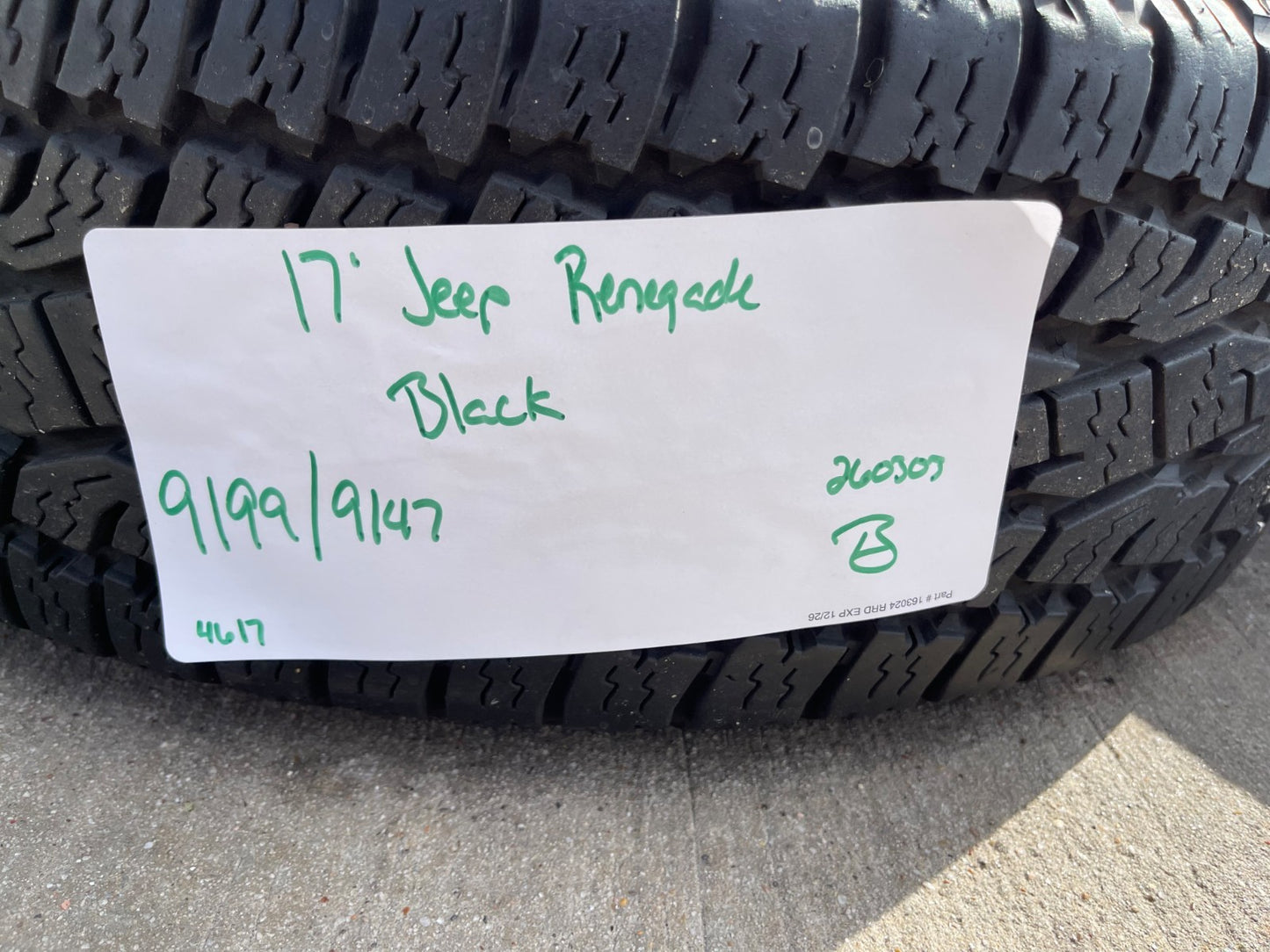 17" Jeep Cherokee wheels OEM rims Compass Renegade 9199 black DISCOUNTED