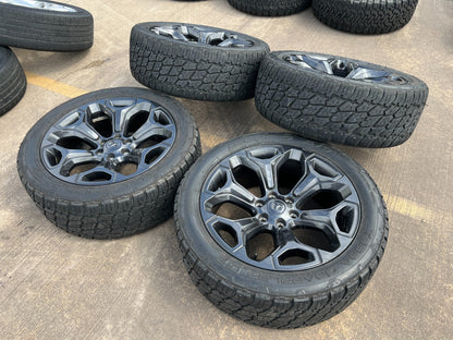 22" Dodge Ram 1500 OEM Laramie wheels LIMITED Gray 2685 2727 tires