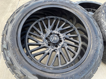 22x12 TIS 553B Chevy Silverado Ford F-150 RAM wheels rims 6x139 6x135