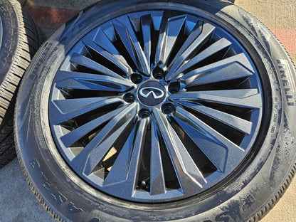 22" Infiniti QX80 QX56 Nissan Titan Armada OEM wheels rims tires 2024 2025 NEW