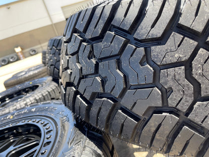 20x9 20" KMC KM549 Ford Expedition F-150 6x135 wheels rims tires 33" NEW