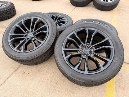 22" Jeep Grand Wagoneer OEM 9279 Obsidian rims wheels RAM 1500 2023 2024 2025