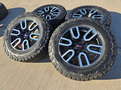 20" GMC Sierra Yukon Chevy OEM black 5914 5918 wheels rims tires BFG 35"