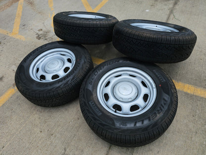 17" Ford F-150 OEM rims wheels 3857 tires steel 2023 2024 2025 PIRELLI A/T NEW