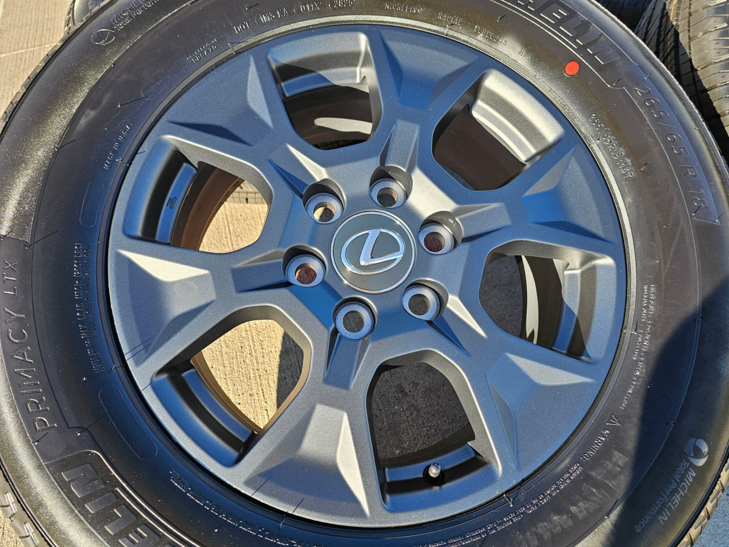 18" Lexus GX550 OEM wheels rims Toyota Land Cruiser Tundra Sequoia MICHELIN NEW