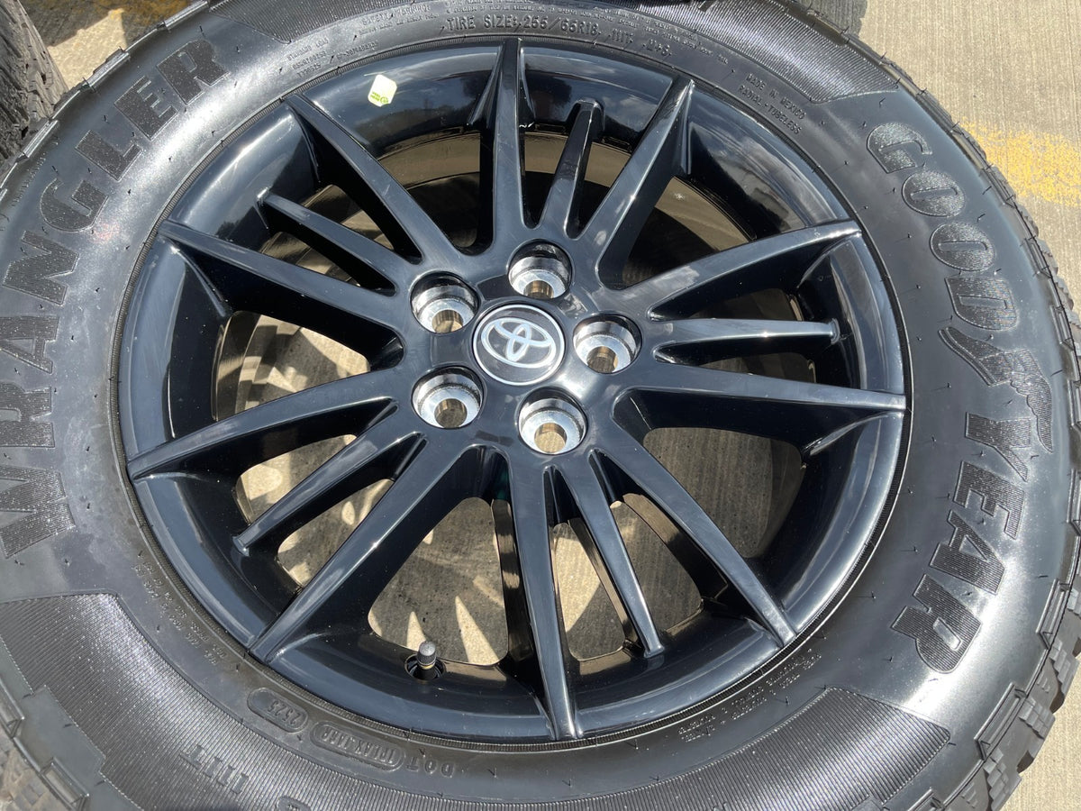 18" Toyota Grand Highlander OEM wheels rims BLACK Lexus TX350 GOODYEAR NEW