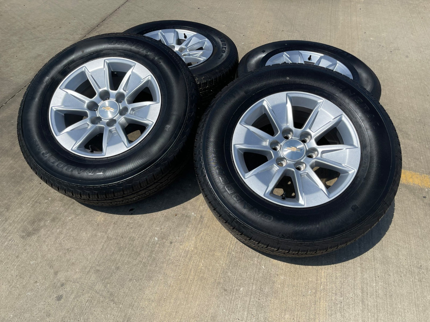 17" Chevy Silverado OEM wheels rims 5908 Colorado GMC Canyon 2024 2025 2026 SET