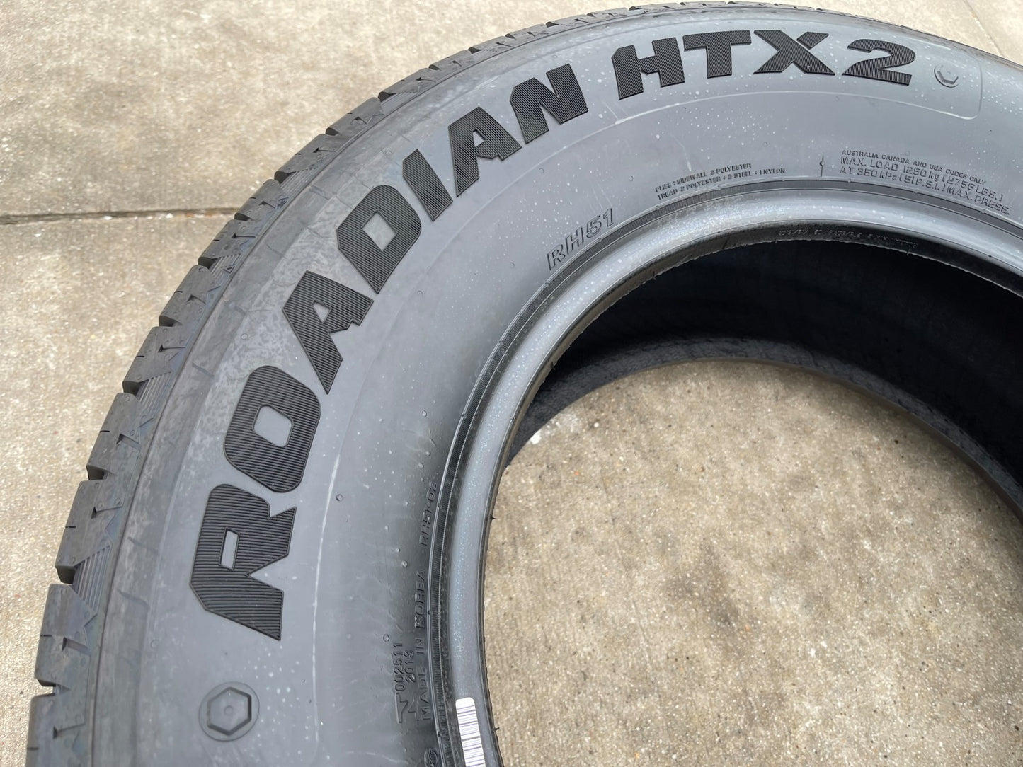(1) 275/65/18 Nexen Roadian HTX2 tire 275/65r18 116T NEW