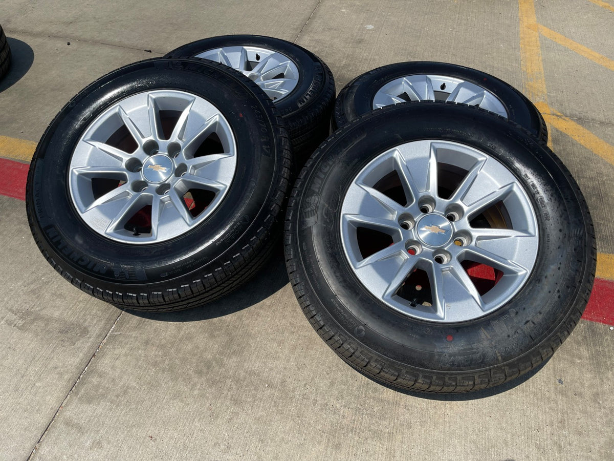 17" Chevy Silverado OEM wheels rims 5908 Colorado GMC Canyon MICHELIN SET