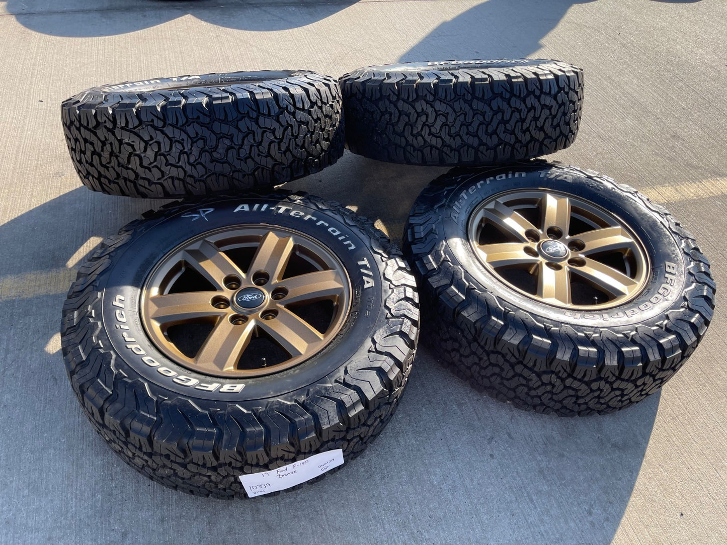 17" Ford F-150 BRONZE Tremor OEM 10339 rims wheels tires BFG KO2 A/T NEW