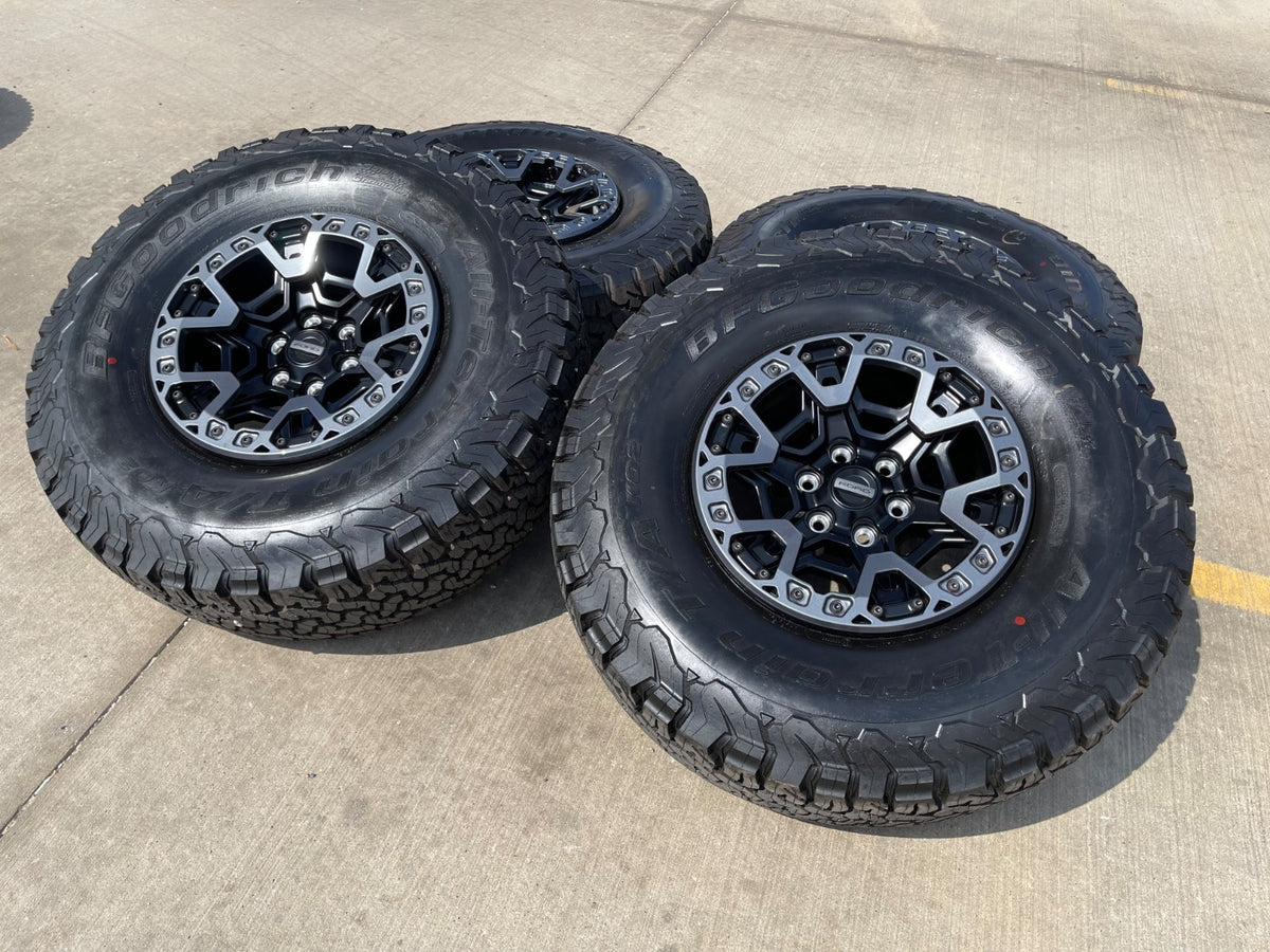 17" Ford F-150 Raptor R OEM BEADLOCK rims wheels BFG 37" tires 2026 2027 NEW