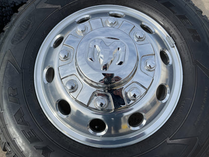 17" Dodge Ram 3500 Dually Laramie 8x200 wheels rims 2701 2702 OEM GOODYEAR