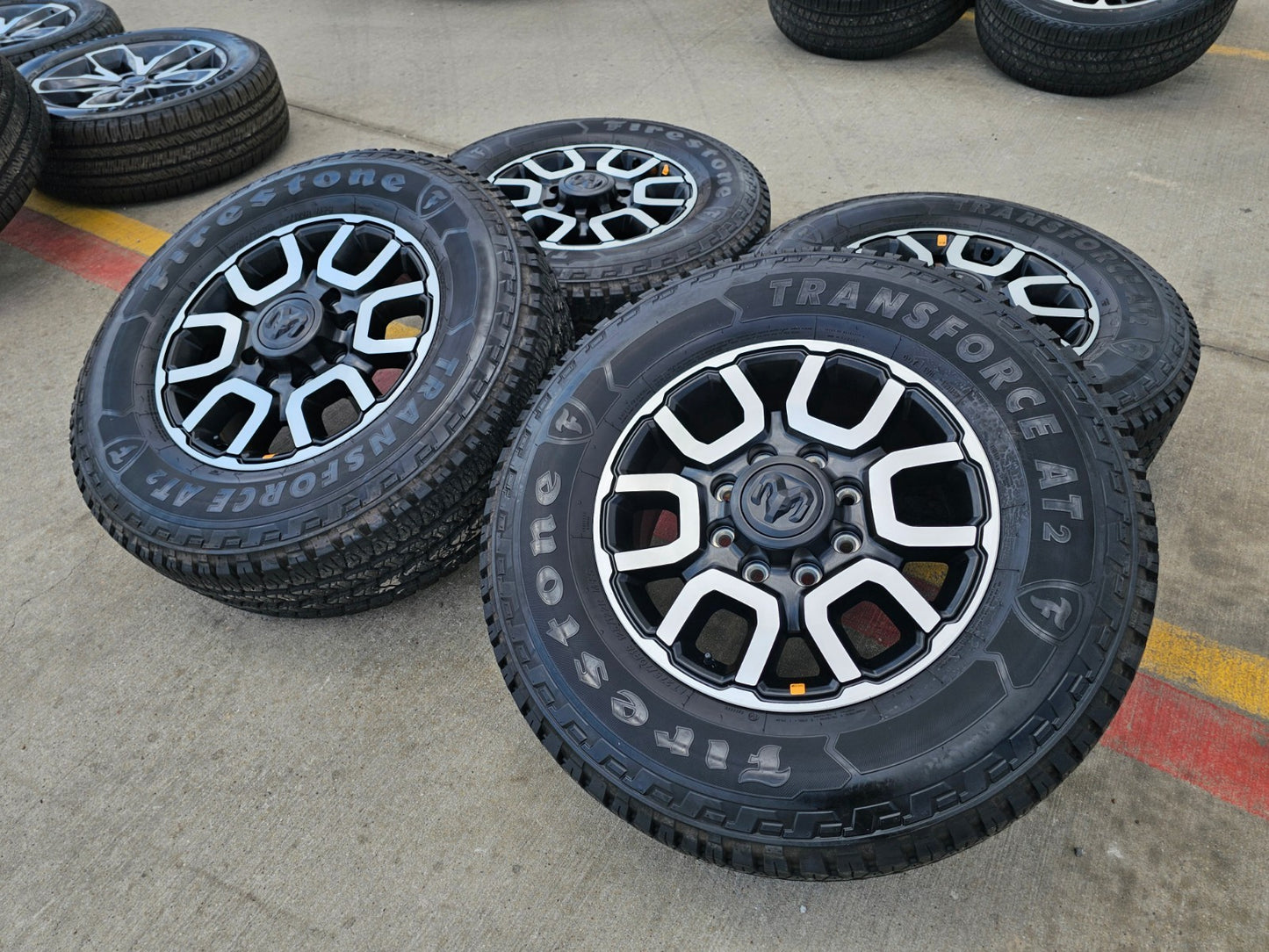 18" Ram 2500 3500 LARAMIE OEM wheels rims 2694 tires FIRESTONE A/T2